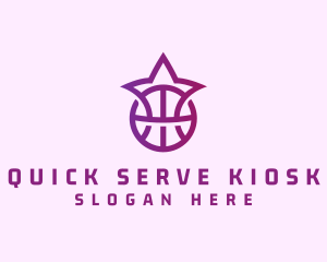 Star Basketball League Crown logo design