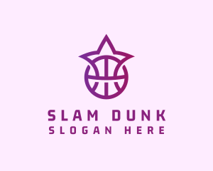 Basketball - Star Basketball League Crown logo design