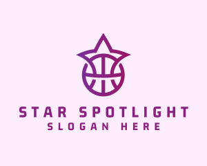 Star Basketball League Crown logo design