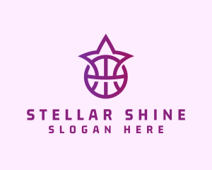 Star Basketball League Crown logo design