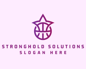 Star Basketball League Crown logo design