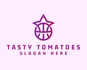 Star Basketball League Crown logo design