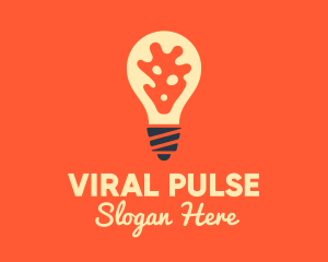 Virus - Virus Light Bulb logo design