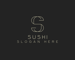 Modern Minimalist Letter S logo design