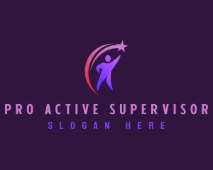 Supervisor - Coaching Leader Star logo design