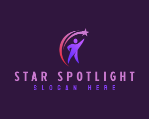 Coaching Leader Star logo design