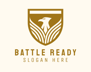 Infantry - Eagle Military Shield logo design