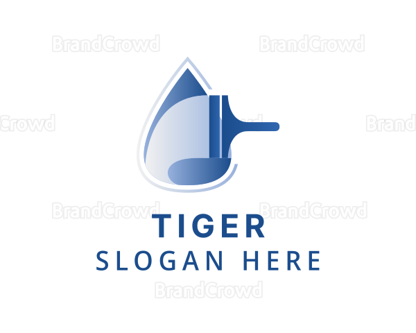Hygiene Squeegee Droplet Logo