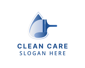 Hygienic - Hygiene Squeegee Droplet logo design