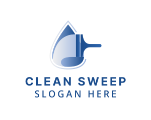Hygiene - Hygiene Squeegee Droplet logo design