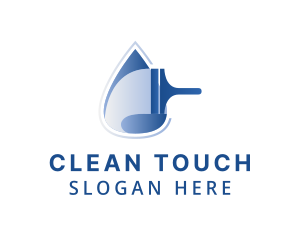 Hygiene - Hygiene Squeegee Droplet logo design