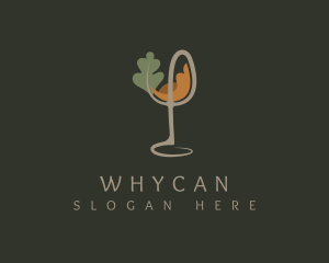 Wine Glass - Natural Wine Glass logo design
