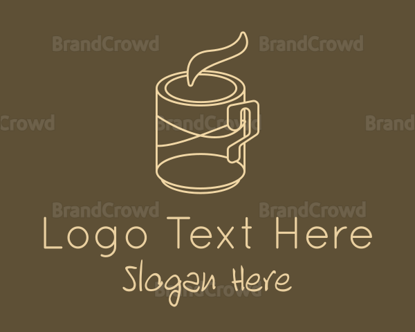 Monoline Coffee Mug Logo