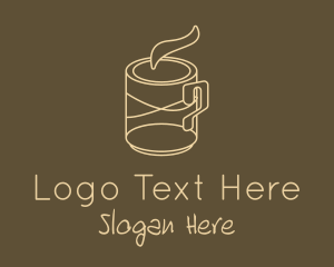 Monoline Coffee Mug Logo