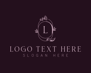 Vegan - Floral Beauty Salon logo design
