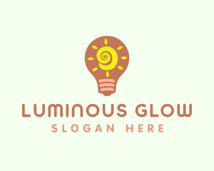 Bright - Bright Sun Bulb logo design