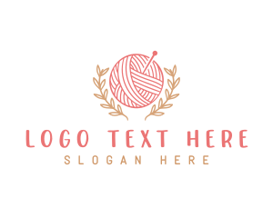 Yarn Knitting Craft Logo