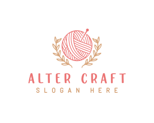 Yarn Knitting Craft logo design