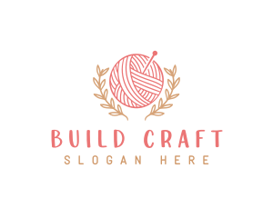 Yarn Knitting Craft logo design