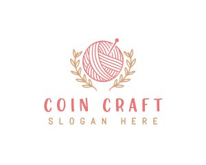 Yarn Knitting Craft logo design