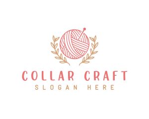 Yarn Knitting Craft logo design