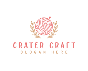 Yarn Knitting Craft logo design