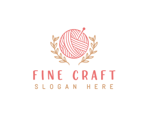 Yarn Knitting Craft logo design