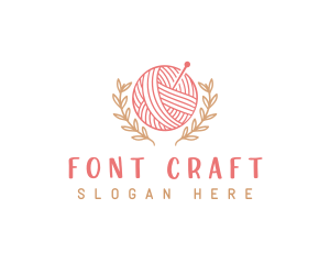 Yarn Knitting Craft logo design