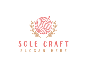 Yarn Knitting Craft logo design