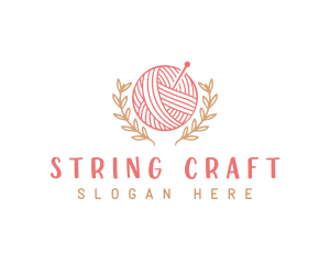 Yarn Knitting Craft logo design