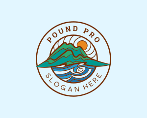 Mountain Sea Circle Logo