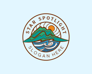 Mountain Sea Circle Logo