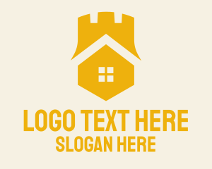 Yellow House - Yellow Castle Homes logo design