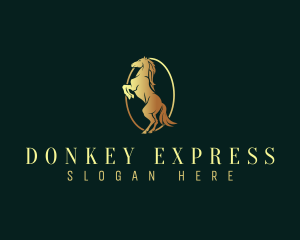 Donkey - Luxury Horse Rearing logo design