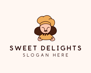 Pastries - Woman Pastry Chef logo design