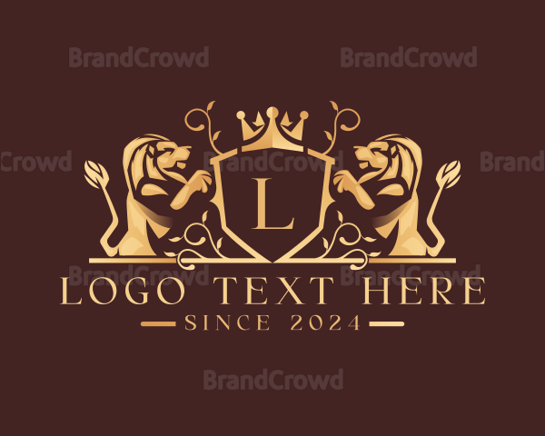 Luxury Lion Insignia Logo