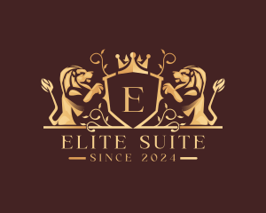 Suite - Luxury Lion Insignia logo design