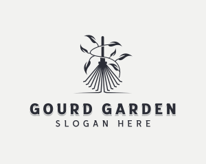 Garden Rake Gardener logo design