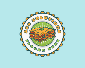 Lasagna Pasta Restaurant logo design