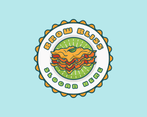 Lasagna Pasta Restaurant logo design