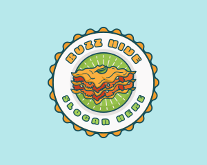 Lasagna Pasta Restaurant logo design