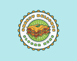 Lasagna Pasta Restaurant logo design