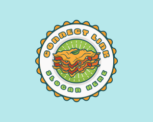 Lasagna Pasta Restaurant logo design