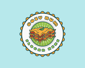 Lasagna Pasta Restaurant logo design