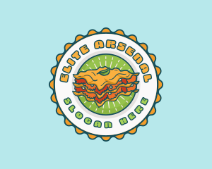 Lasagna Pasta Restaurant logo design