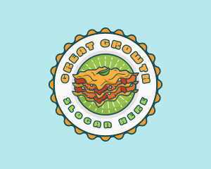 Lasagna Pasta Restaurant logo design