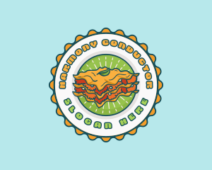 Lasagna Pasta Restaurant logo design