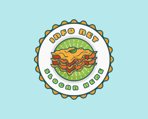 Lasagna Pasta Restaurant logo design