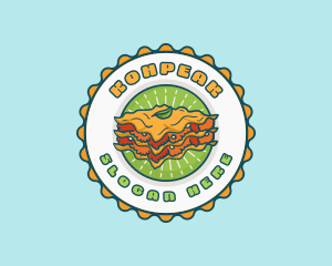 Lasagna Pasta Restaurant logo design