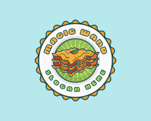 Lasagna Pasta Restaurant logo design